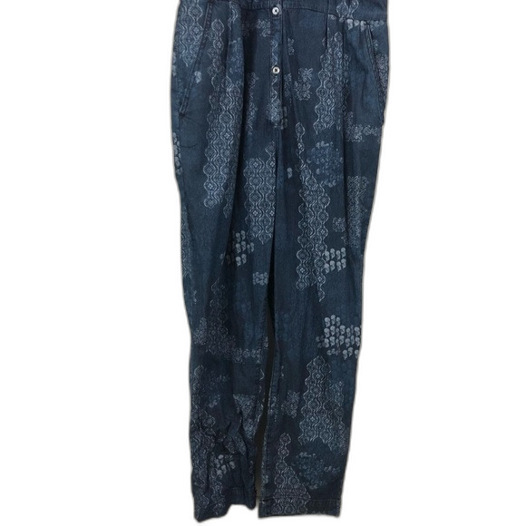 Free People Blue Aztec Jumpsuit Size Small - Picture 14 of 16